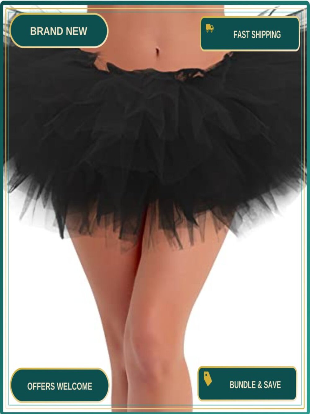 5 Layer Tulle Tutu Skirt for Women Adult Dance Costume